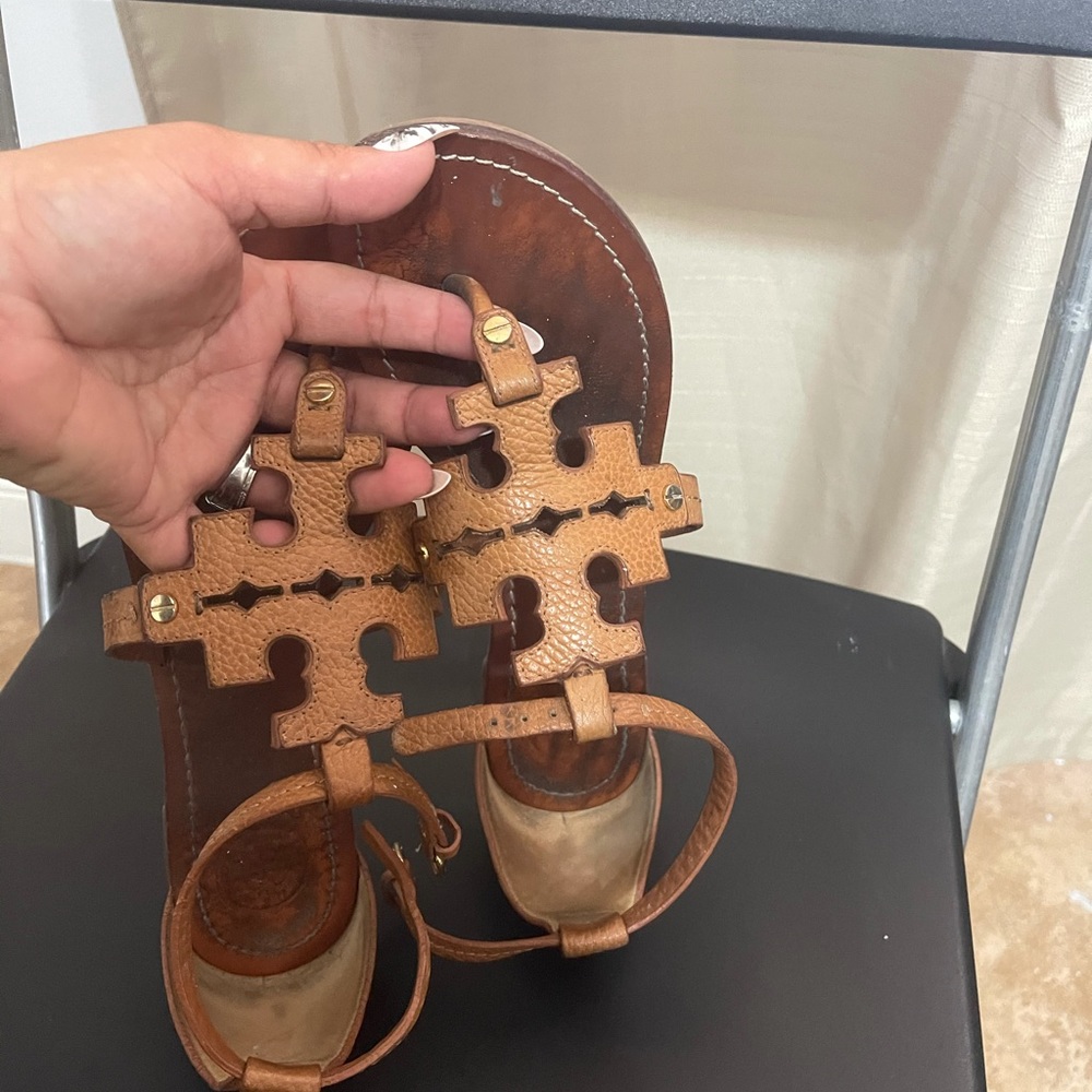 tory burch sandals, - Picture 3 of 5